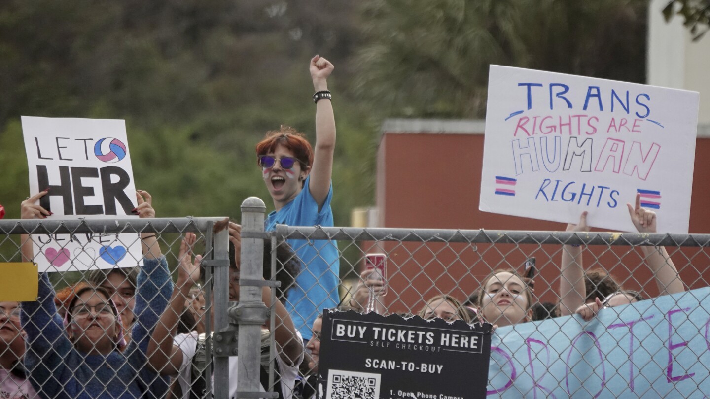 Florida fines high school for allowing transgender student to play girls volleyball